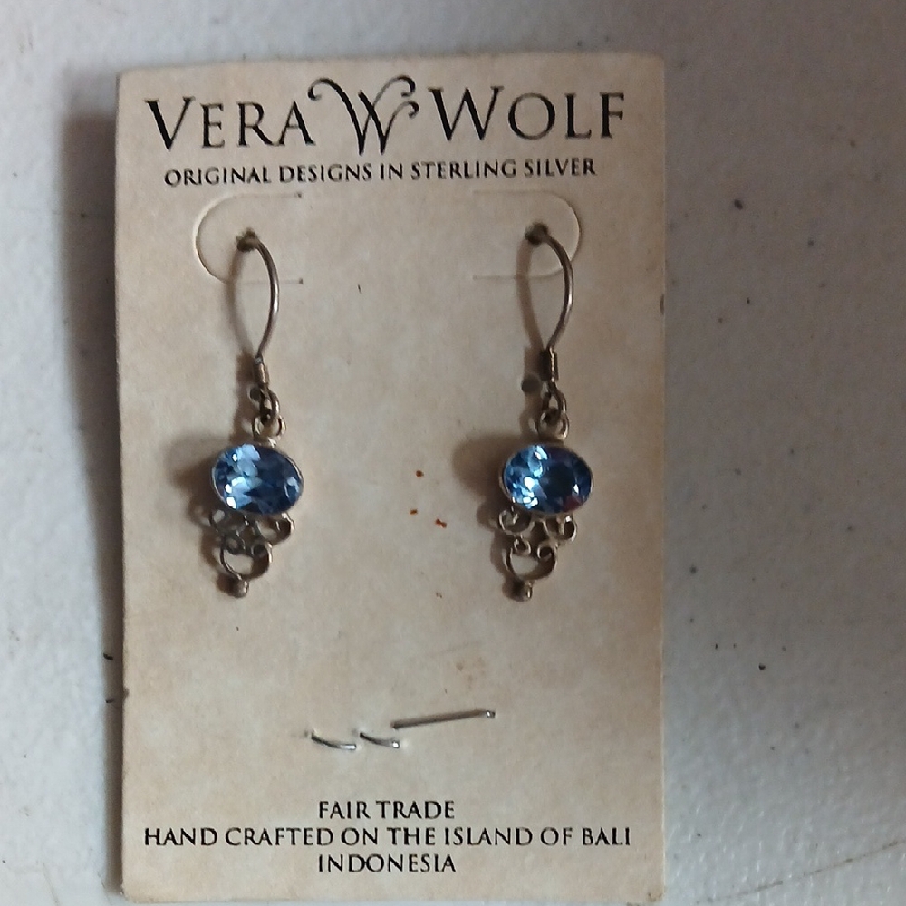 Sterling Silver Blue Earrings